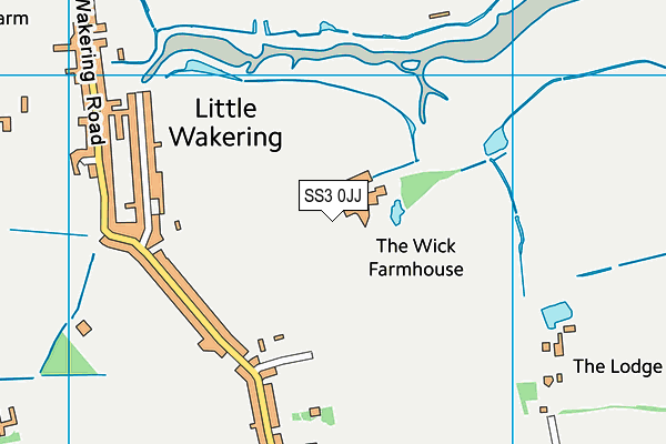 SS3 0JJ map - OS VectorMap District (Ordnance Survey)