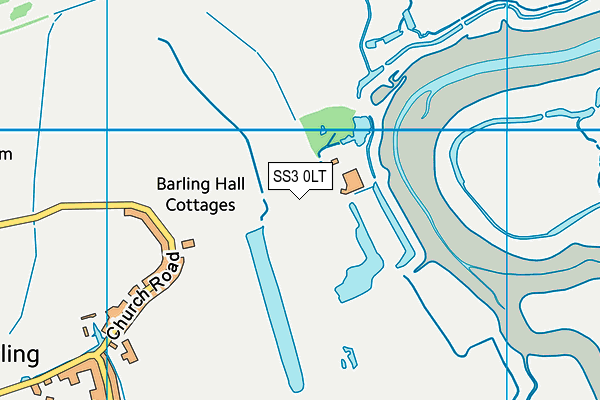 SS3 0LT map - OS VectorMap District (Ordnance Survey)