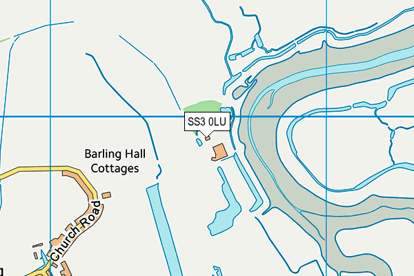 SS3 0LU map - OS VectorMap District (Ordnance Survey)