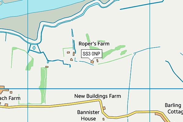 SS3 0NP map - OS VectorMap District (Ordnance Survey)