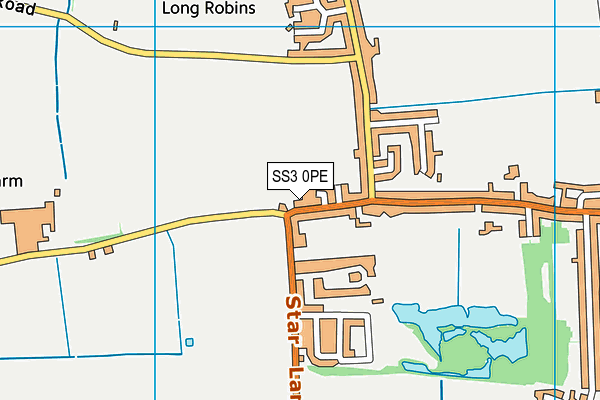 SS3 0PE map - OS VectorMap District (Ordnance Survey)
