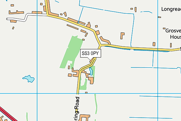 SS3 0PY map - OS VectorMap District (Ordnance Survey)