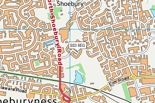 SS3 8EG map - OS VectorMap District (Ordnance Survey)