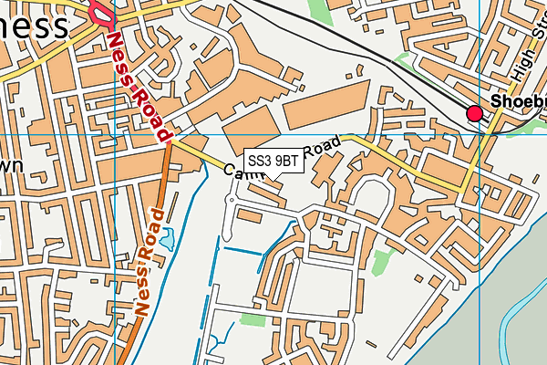 SS3 9BT map - OS VectorMap District (Ordnance Survey)