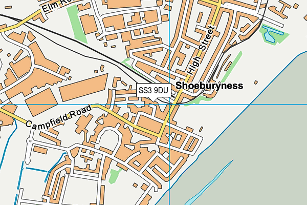 SS3 9DU map - OS VectorMap District (Ordnance Survey)