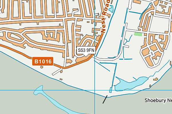 SS3 9FN map - OS VectorMap District (Ordnance Survey)