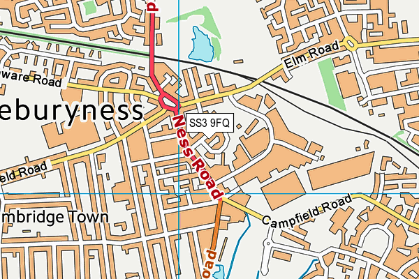 SS3 9FQ map - OS VectorMap District (Ordnance Survey)