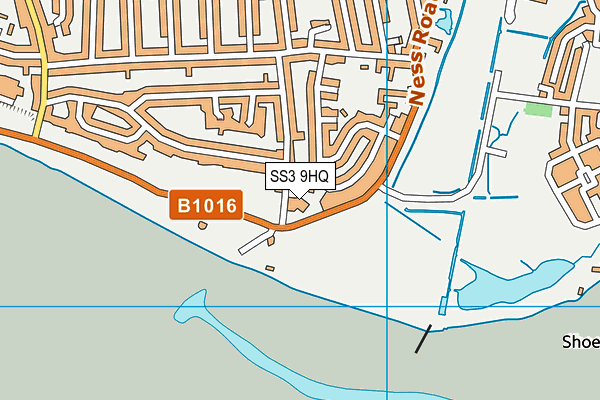 SS3 9HQ map - OS VectorMap District (Ordnance Survey)