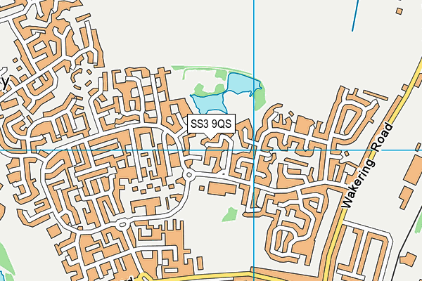 SS3 9QS map - OS VectorMap District (Ordnance Survey)