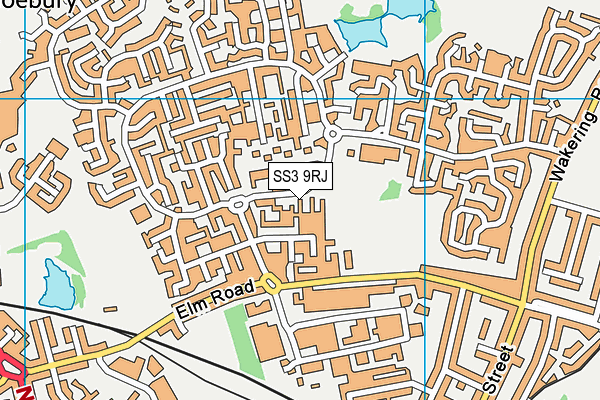 SS3 9RJ map - OS VectorMap District (Ordnance Survey)