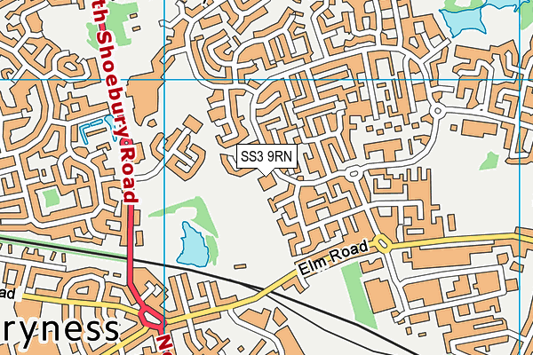 St George's Catholic Primary School map (SS3 9RN) - OS VectorMap District (Ordnance Survey)