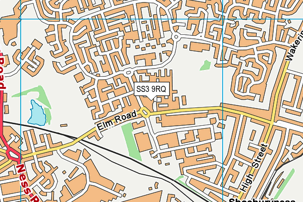 SS3 9RQ map - OS VectorMap District (Ordnance Survey)