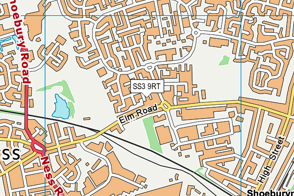 SS3 9RT map - OS VectorMap District (Ordnance Survey)
