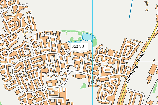SS3 9UT map - OS VectorMap District (Ordnance Survey)