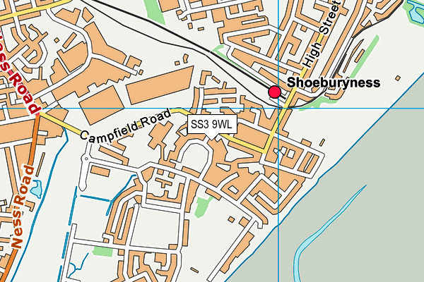 SS3 9WL map - OS VectorMap District (Ordnance Survey)