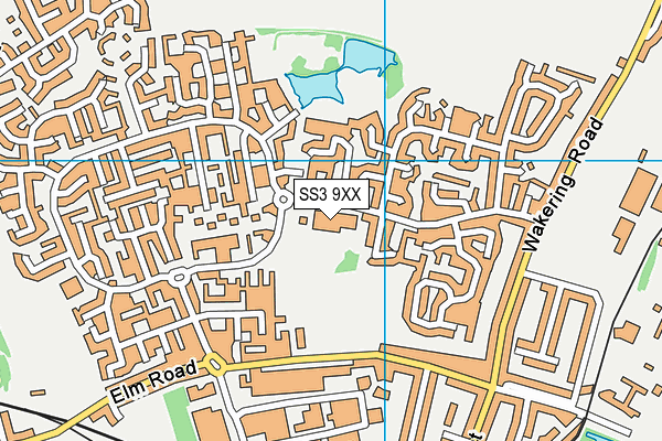 SS3 9XX map - OS VectorMap District (Ordnance Survey)