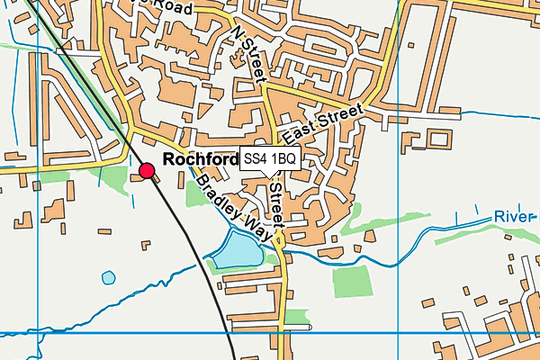 SS4 1BQ map - OS VectorMap District (Ordnance Survey)