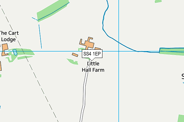 SS4 1EP map - OS VectorMap District (Ordnance Survey)