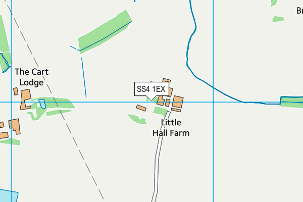 SS4 1EX map - OS VectorMap District (Ordnance Survey)