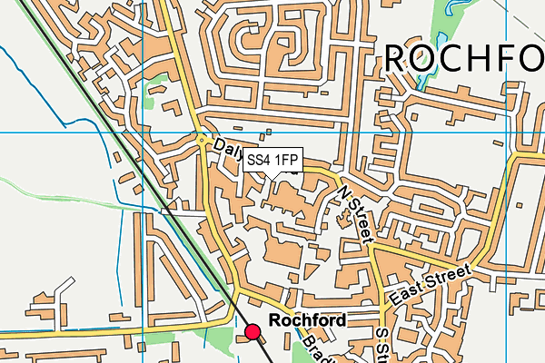 SS4 1FP map - OS VectorMap District (Ordnance Survey)