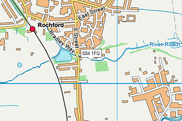 SS4 1FQ map - OS VectorMap District (Ordnance Survey)