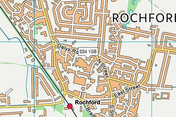 SS4 1GB map - OS VectorMap District (Ordnance Survey)