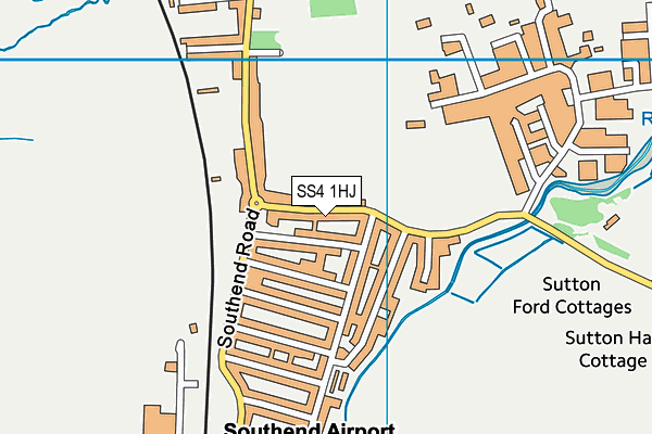 SS4 1HJ map - OS VectorMap District (Ordnance Survey)