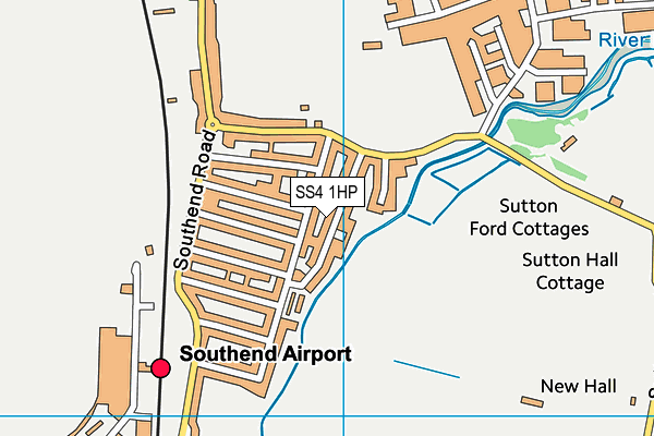 SS4 1HP map - OS VectorMap District (Ordnance Survey)