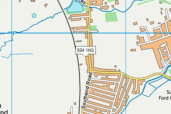 SS4 1HQ map - OS VectorMap District (Ordnance Survey)