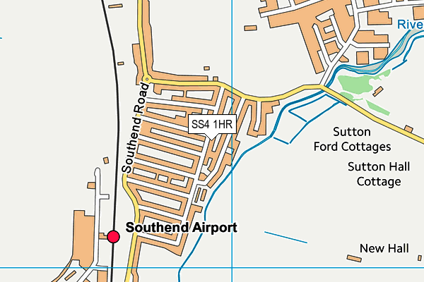 SS4 1HR map - OS VectorMap District (Ordnance Survey)