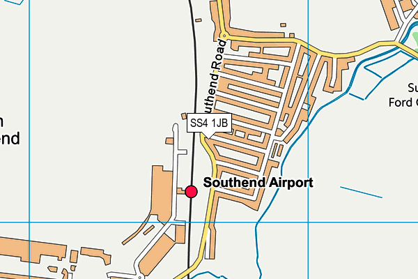 SS4 1JB map - OS VectorMap District (Ordnance Survey)