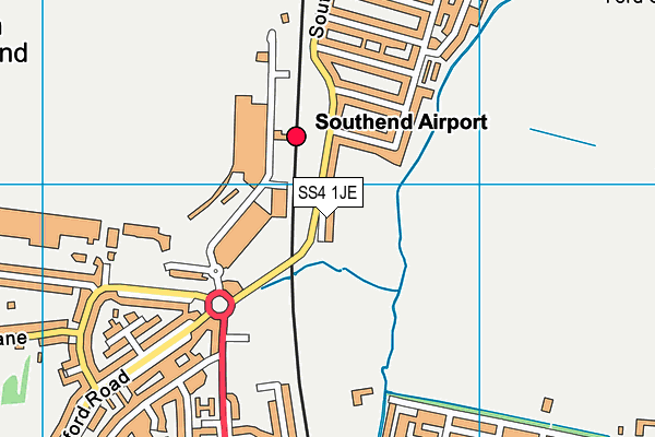 SS4 1JE map - OS VectorMap District (Ordnance Survey)