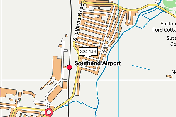 SS4 1JH map - OS VectorMap District (Ordnance Survey)