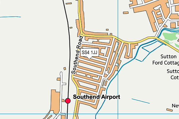 SS4 1JJ map - OS VectorMap District (Ordnance Survey)