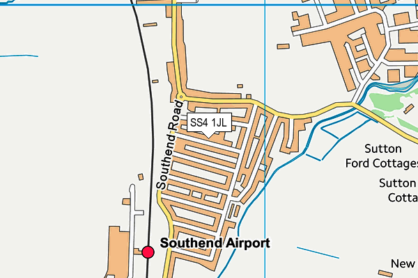 SS4 1JL map - OS VectorMap District (Ordnance Survey)