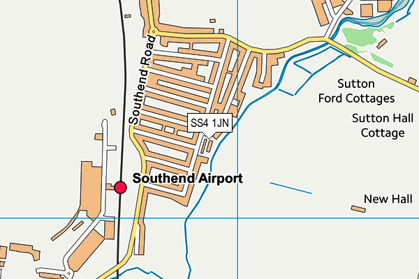 SS4 1JN map - OS VectorMap District (Ordnance Survey)