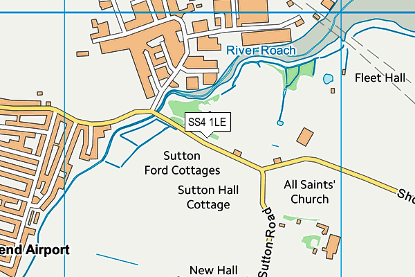 SS4 1LE map - OS VectorMap District (Ordnance Survey)