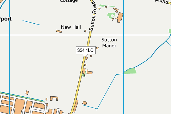 SS4 1LQ map - OS VectorMap District (Ordnance Survey)