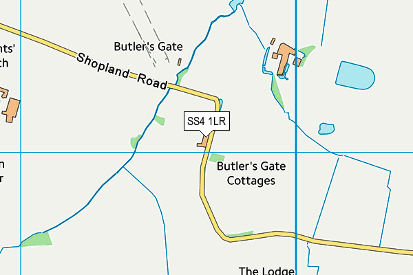 SS4 1LR map - OS VectorMap District (Ordnance Survey)