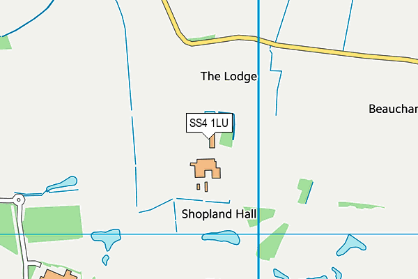 SS4 1LU map - OS VectorMap District (Ordnance Survey)