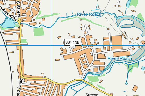 SS4 1NB map - OS VectorMap District (Ordnance Survey)