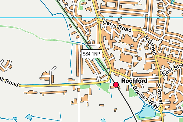 SS4 1NP map - OS VectorMap District (Ordnance Survey)