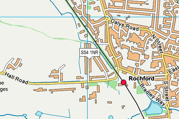 SS4 1NR map - OS VectorMap District (Ordnance Survey)