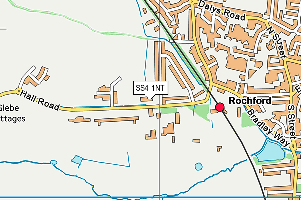 SS4 1NT map - OS VectorMap District (Ordnance Survey)