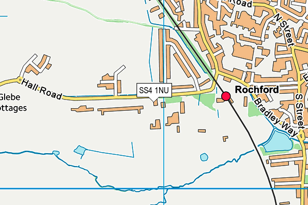 SS4 1NU map - OS VectorMap District (Ordnance Survey)