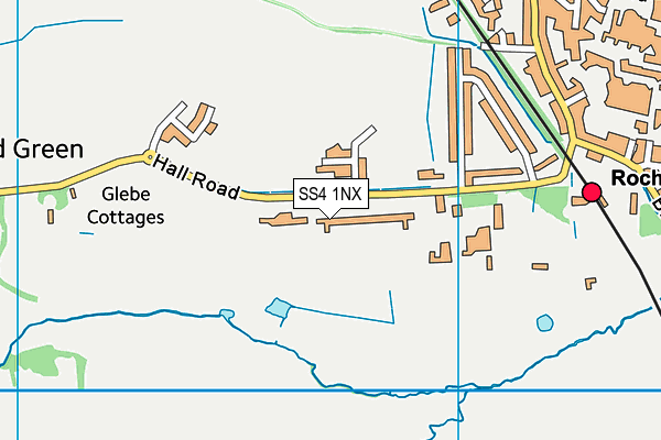 SS4 1NX map - OS VectorMap District (Ordnance Survey)