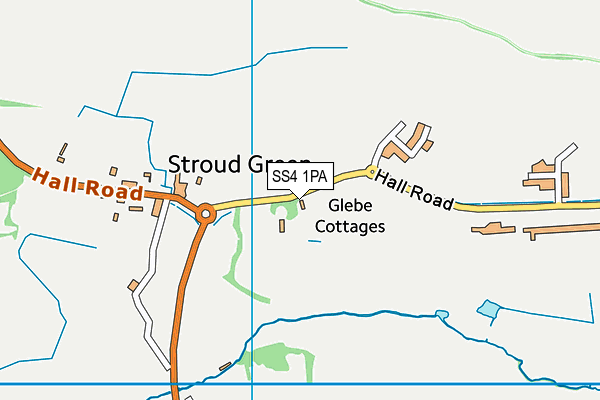 SS4 1PA map - OS VectorMap District (Ordnance Survey)