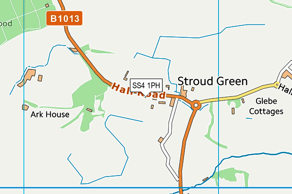 SS4 1PH map - OS VectorMap District (Ordnance Survey)