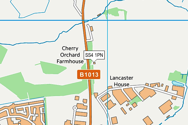Westcliff Rfc (Cherry Orchard) map (SS4 1PN) - OS VectorMap District (Ordnance Survey)