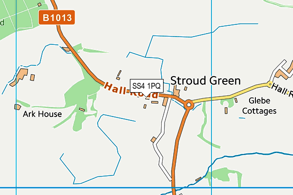 SS4 1PQ map - OS VectorMap District (Ordnance Survey)